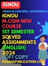 M.com 1st semester (English) 2024