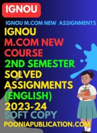 M.com 2nd semester (English) 2023-24