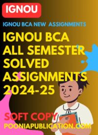 IGNOU BCA solved assignment 2024-25