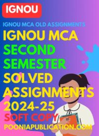 MCA second semester solved assignment 2024-25