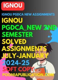 PGDCA 2nd semester solved assignment 2024-25