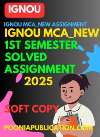 IGNOU MCA New 1st semester solved assignment 2025 free download