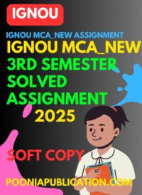 IGNOU MCA New 3rd semester solved assignment 2025 free download