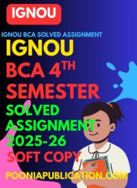 BCA 4th semester solved assignment 2025-26
