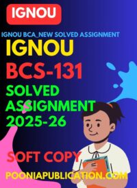 BCS-131 solved assignment 2025-26 download