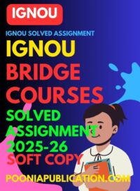IGNOU MCA New bridge solved assignment 2025-26