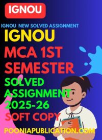 MCA first semester solved assignment 2025-26