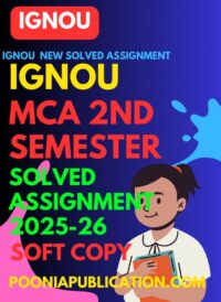 MCA second semester solved assignment 2025-26