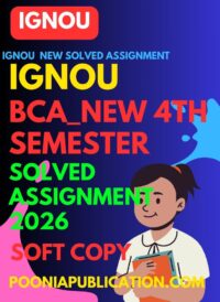 BCA_New 4th semester solved assignment 2026 free download