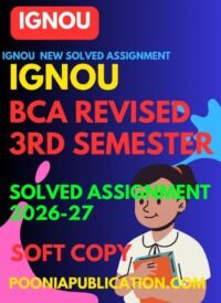 BCA 3rd semester solved assignment 2026-27